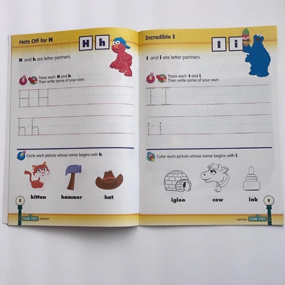 Sesame Street alphabet Bert & Ernie workbook - Picture 4 of 9